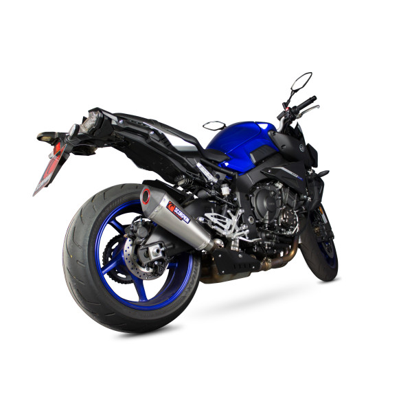 Scorpion Exhaust Yamaha MT-10 2016 - 2021 Serket Taper Slip-on Brushed Stainless Steel Sleeve